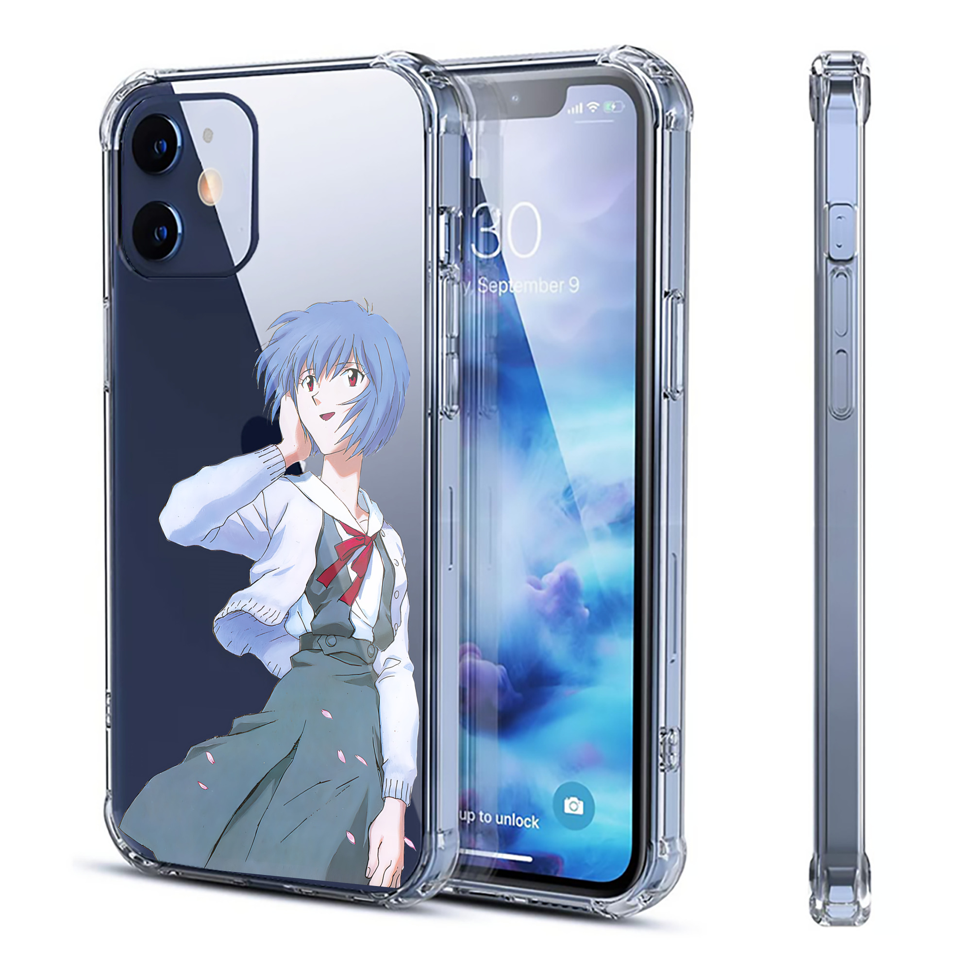 （画像用） EVA 新世紀エヴァンゲリオン 【iPhone 12シリーズ対応】透明スマホケース（クリアソフトケース）